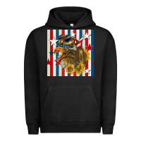 Pigment Black mullet eagle seamless pattern Urban Hoodie - BundleAndBundleShop