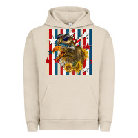 Pigment French Oak mullet eagle seamless pattern Urban Hoodie - BundleAndBundleShop