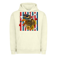 Pigment Pistachio mullet eagle seamless pattern Urban Hoodie - BundleAndBundleShop