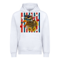White mullet eagle seamless pattern Urban Hoodie - BundleAndBundleShop