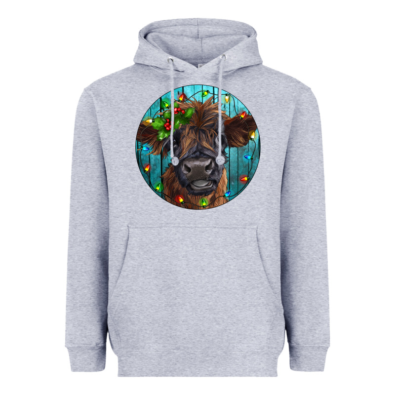 Calf Christmas Heavyweight Hoodie by RanaPortraitStore | Teevron