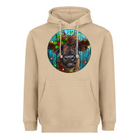 Mushroom Calf Christmas Heavyweight Hoodie - RanaPortraitStore