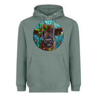 Sage Calf Christmas Heavyweight Hoodie - RanaPortraitStore