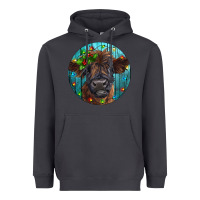 Smoke Calf Christmas Heavyweight Hoodie - RanaPortraitStore