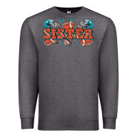 Charcoal Heather sister American football Premium Sweatshirt - Zillion Design Studio