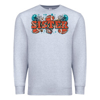 Heather Grey sister American football Premium Sweatshirt - Zillion Design Studio