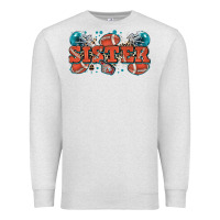 Oatmeal Heather sister American football Premium Sweatshirt - Zillion Design Studio