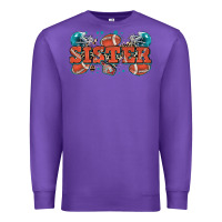 Purple sister American football Premium Sweatshirt - Zillion Design Studio
