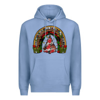 Colony Blue trees rainbow Premium Hoodie - JahusDesignShop