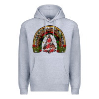 Heather Grey trees rainbow Premium Hoodie - JahusDesignShop