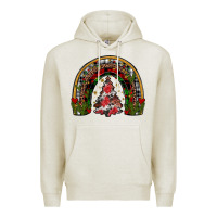 Oatmeal Heather trees rainbow Premium Hoodie - JahusDesignShop