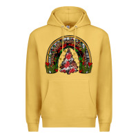 Antique Gold trees rainbow Premium Hoodie - JahusDesignShop