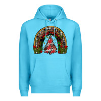 Ocean Blue trees rainbow Premium Hoodie - JahusDesignShop