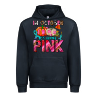Navy in october we wear pink with pumpkins Urban Hoodie - AdoDesignShop