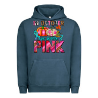 Pigment Midnight Navy in october we wear pink with pumpkins Urban Hoodie - AdoDesignShop