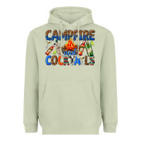 Matcha campfire and cocktails Heavyweight Hoodie - texasbilliewilder