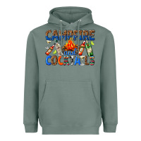 Sage campfire and cocktails Heavyweight Hoodie - texasbilliewilder