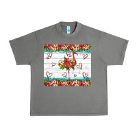 Tornado flamingo with tropical flowers Urban Heavy Tee - Artiststas