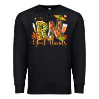 Black you rn good hands fall Premium Sweatshirt - texasbilliewilder