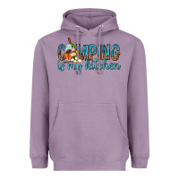 Lavender camping is my kitchen with wine Heavyweight Hoodie - texasbilliewilder