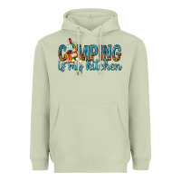 Matcha camping is my kitchen with wine Heavyweight Hoodie - texasbilliewilder