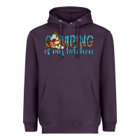 Plum camping is my kitchen with wine Heavyweight Hoodie - texasbilliewilder