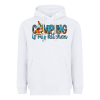 White camping is my kitchen with wine Heavyweight Hoodie - texasbilliewilder