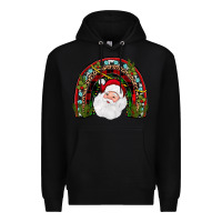 Black santa rainbow Premium Hoodie - JahusDesignShop