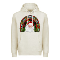 Oatmeal Heather santa rainbow Premium Hoodie - JahusDesignShop