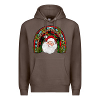 Coffee santa rainbow Premium Hoodie - JahusDesignShop