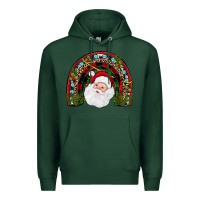 Sports Green santa rainbow Premium Hoodie - JahusDesignShop