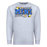 Heather Grey mini volleyball Premium Sweatshirt - Zillion Design Studio