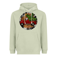 Matcha Farm Truck Christmas Heavyweight Hoodie - RanaPortraitStore