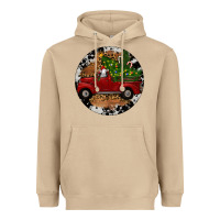 Mushroom Farm Truck Christmas Heavyweight Hoodie - RanaPortraitStore
