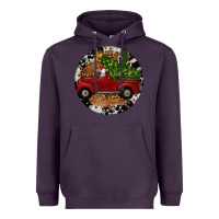 Plum Farm Truck Christmas Heavyweight Hoodie - RanaPortraitStore