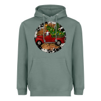 Sage Farm Truck Christmas Heavyweight Hoodie - RanaPortraitStore
