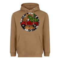 Toasted Coconut Farm Truck Christmas Heavyweight Hoodie - RanaPortraitStore