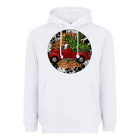 White Farm Truck Christmas Heavyweight Hoodie - RanaPortraitStore