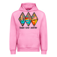 Fuchsia Pink teach love inspire Urban Hoodie - JahusDesignShop
