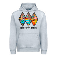 Heather Grey teach love inspire Urban Hoodie - JahusDesignShop