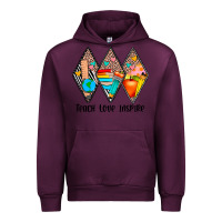 Mauve Wine teach love inspire Urban Hoodie - JahusDesignShop
