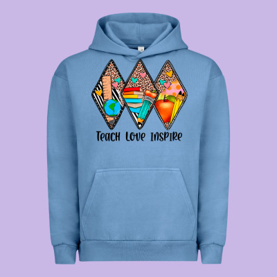 Teach Love Inspire Urban Hoodie Designed By Jahusdesignshop