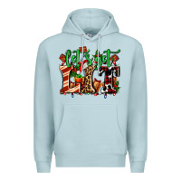 Blue Mist lets get lit with Christmas Premium Hoodie - AdoDesignShop