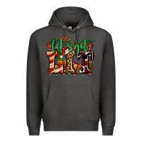 Charcoal Heather lets get lit with Christmas Premium Hoodie - AdoDesignShop