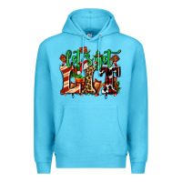 Ocean Blue lets get lit with Christmas Premium Hoodie - AdoDesignShop