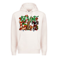 Pale Pink lets get lit with Christmas Premium Hoodie - AdoDesignShop