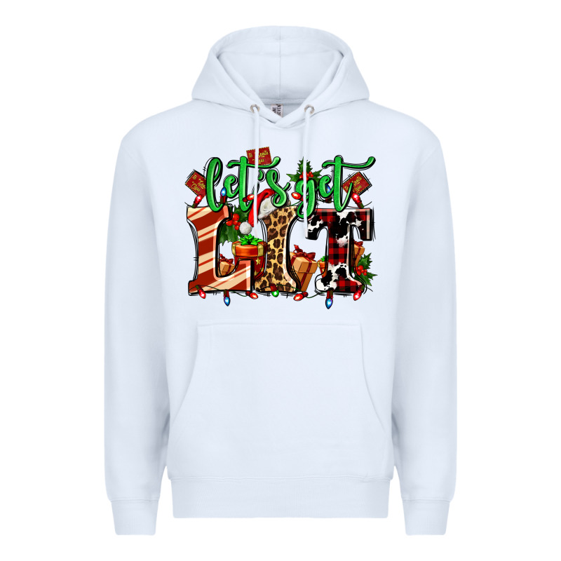 Lets Get Lit With Christmas Premium Hoodie by AdoDesignShop | Teevron