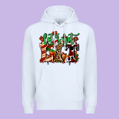 Lets Get Lit With Christmas Premium Hoodie Designed By Adodesignshop