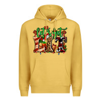 Antique Gold lets get lit with Christmas Premium Hoodie - AdoDesignShop