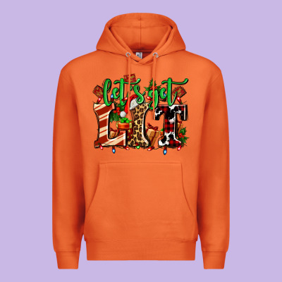 Lets Get Lit With Christmas Premium Hoodie Designed By Adodesignshop